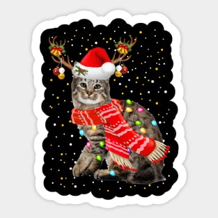 Pixie Bob Cat Christmas Sticker